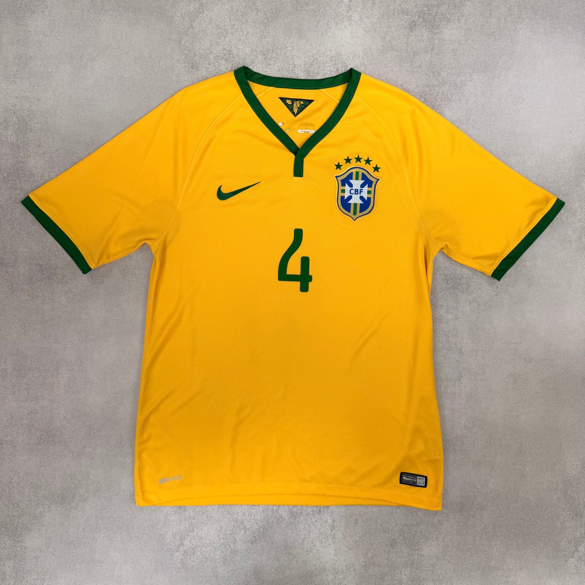 Nike Brazil David Luiz Football Jersey - M