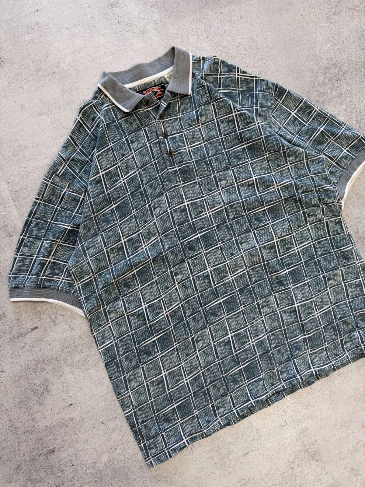Reebok Golf Checkered Polo - L