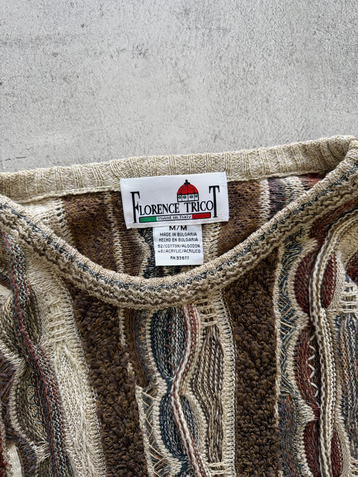 Vintage Florence Tricot Sweater - L