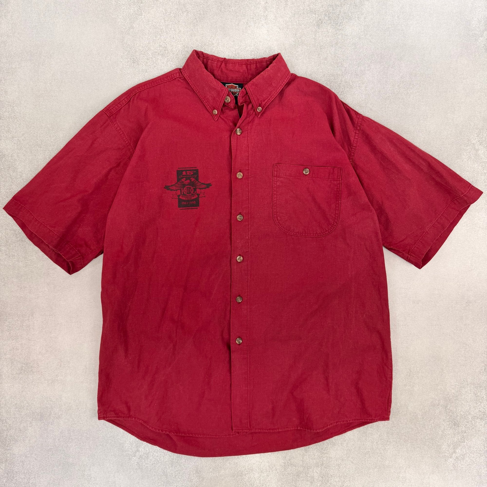 Harley Davidson Button-Up Shirt - L