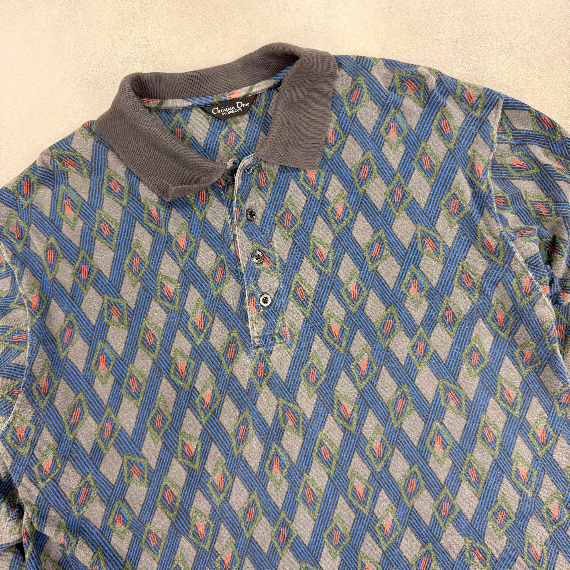 Christian Dior Long Sleeve Polo - M