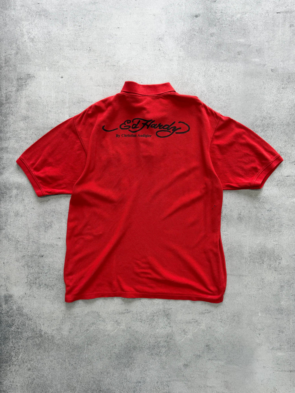 Vintage Ed Hardy Dragon Embroidered Polo - XXL