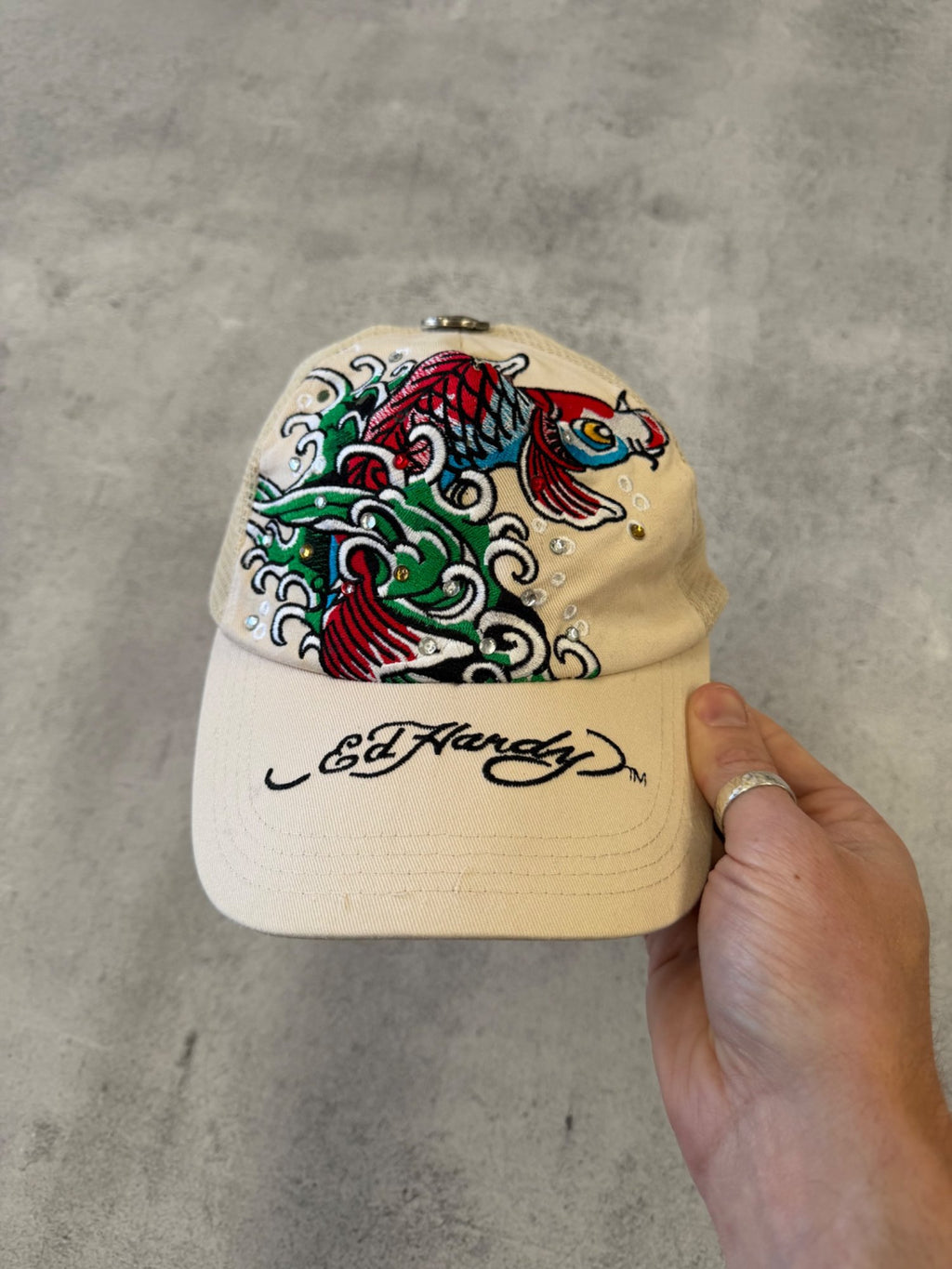 Ed Hardy Embroidered Baseball Cap