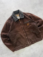 Vintage Carhartt Brown Detroit Jacket - M