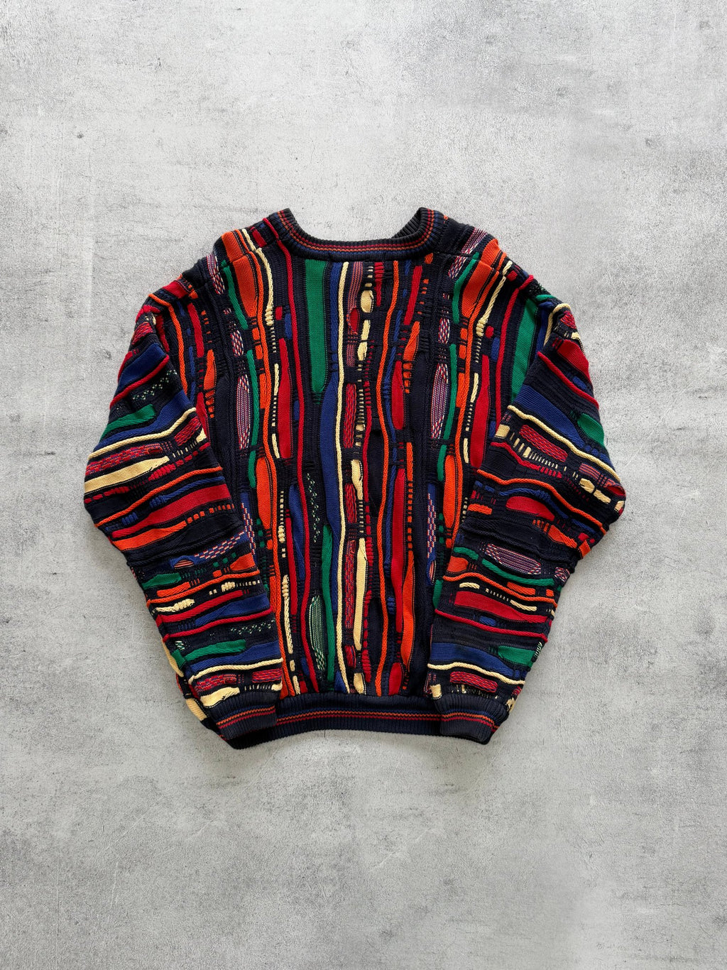 Vintage Cotton Traders Multicoloured Knit Sweater - L