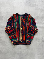 Vintage Cotton Traders Multicoloured Knit Sweater - L