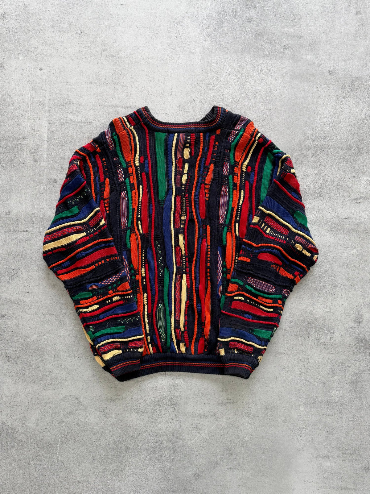 Vintage Cotton Traders Multicoloured Knit Sweater - L