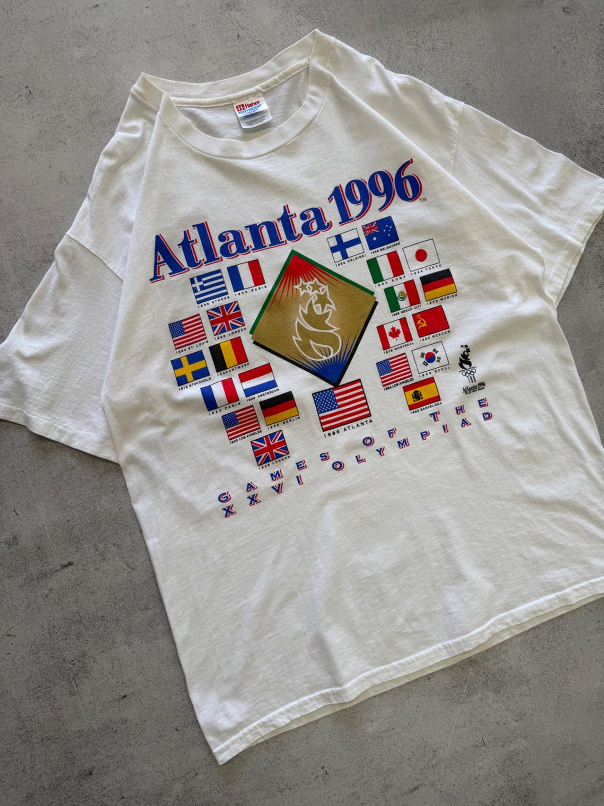 Vintage Atlanta 1996 Olympic T-Shirt - XL