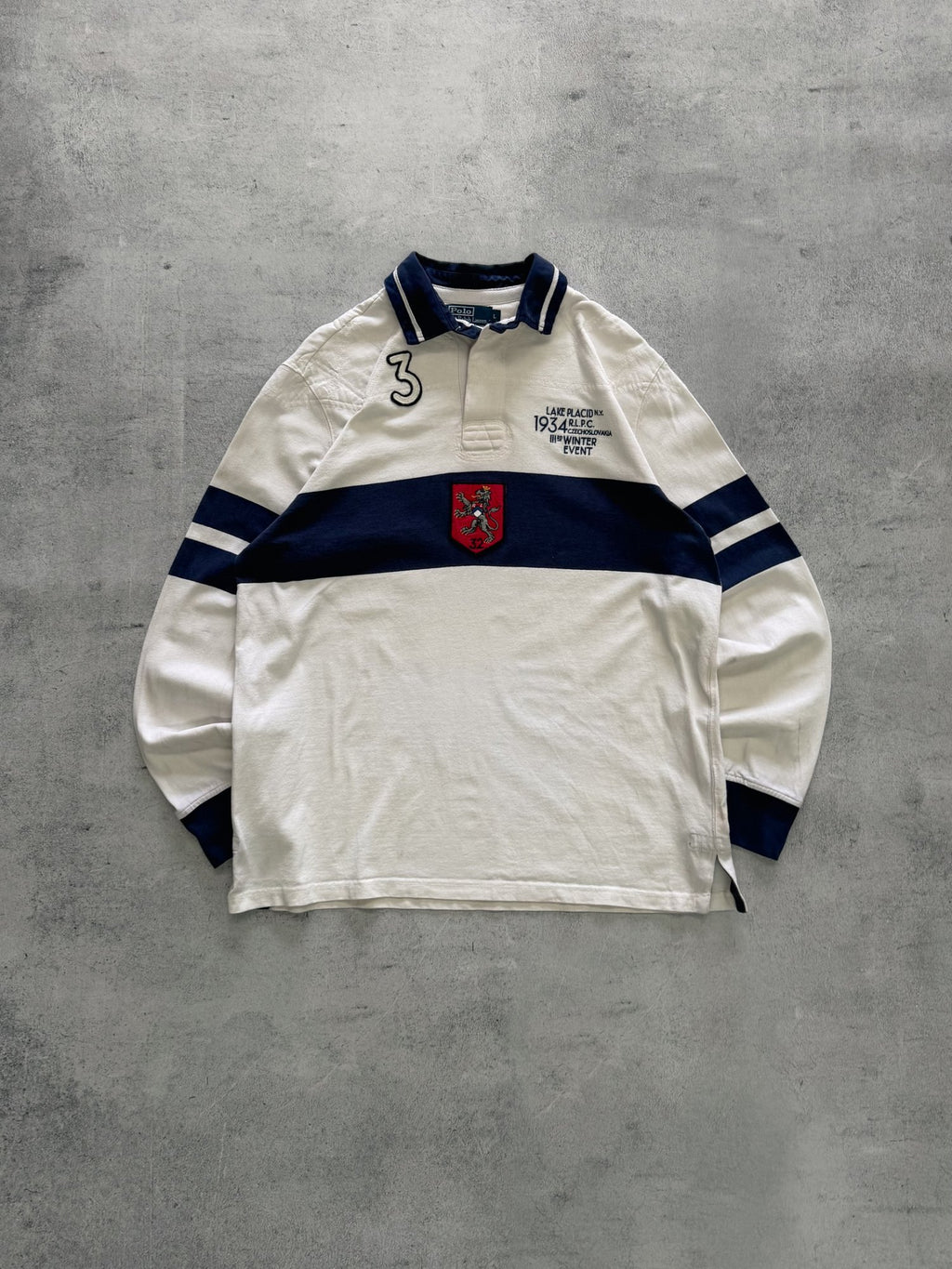 Ralph Lauren Polo Long Sleeve Rugby Jumper - L