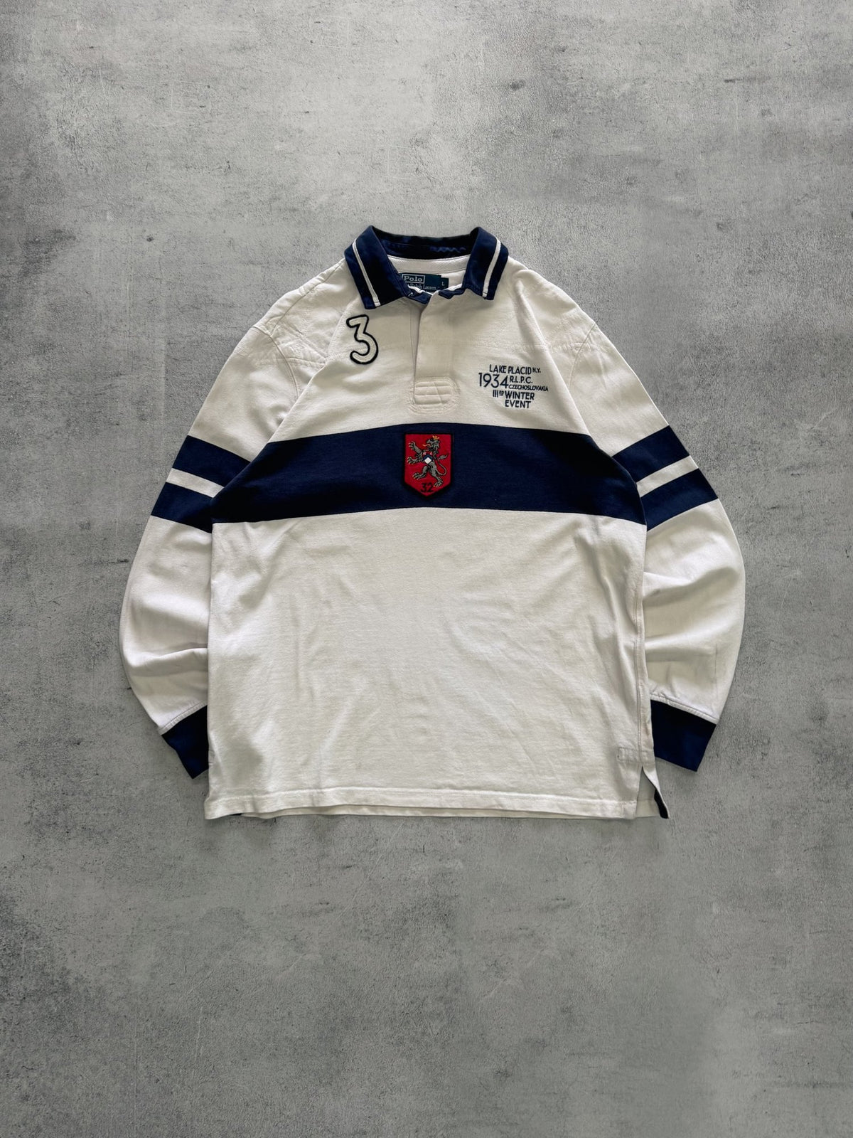 Ralph Lauren Polo Long Sleeve Rugby Jumper - L