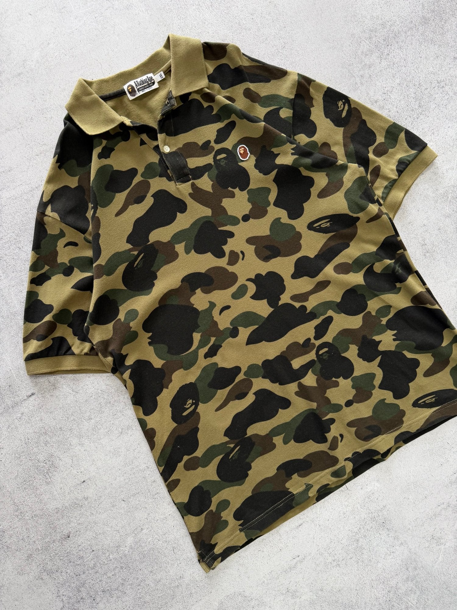 A Bathing Ape Camo Polo - XXL