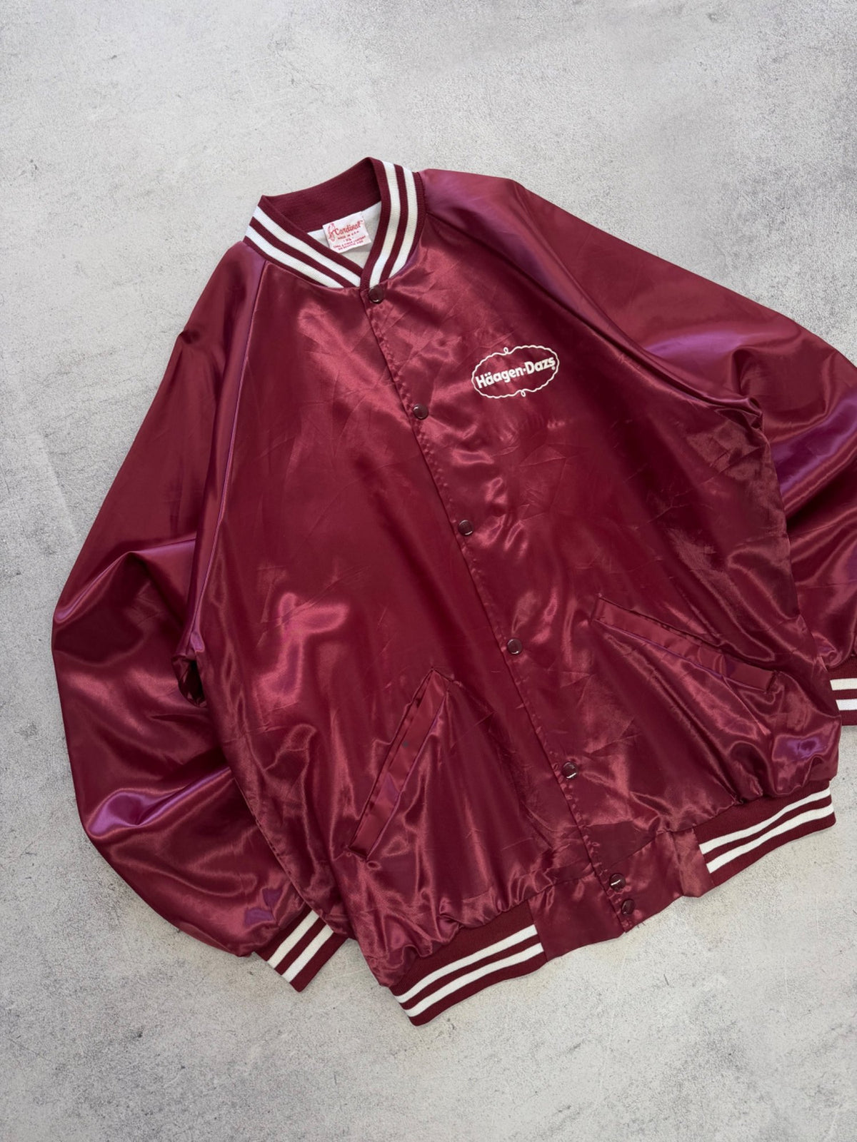 Vintage Cardinal Häagen-Dazs Bomber Jacket - XL