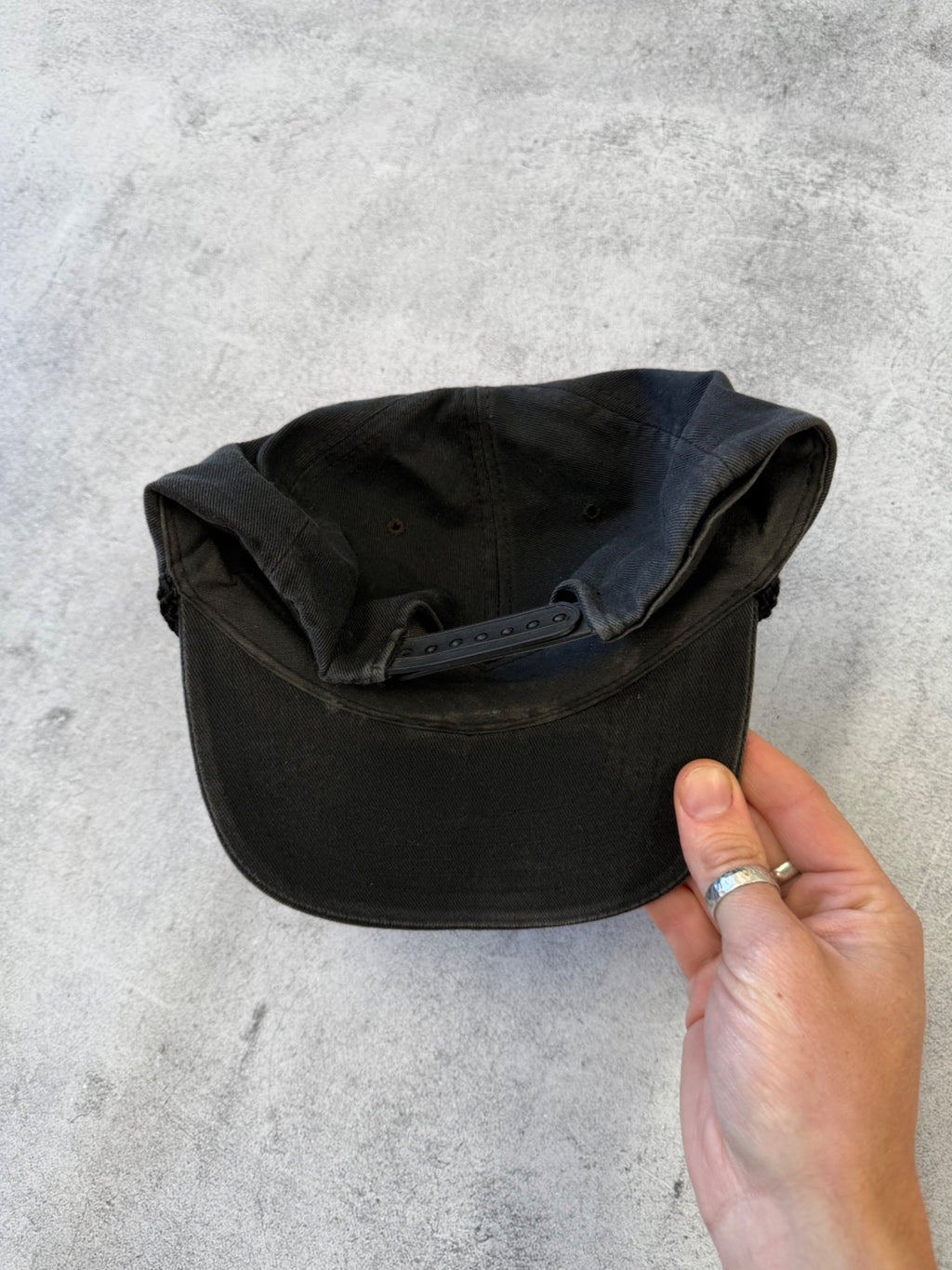 Vintage Kansas Black Graphic Cap