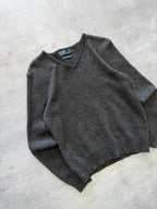 Vintage Polo Ralph Lauren V-Neck Sweater - S