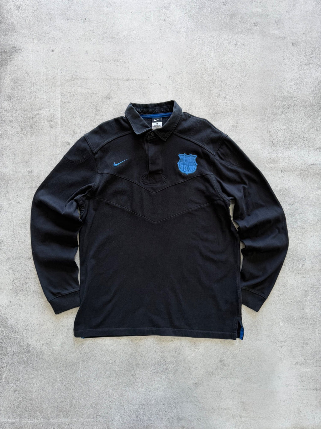 Nike FC Barcelona Long Sleeve Rugby Shirt - L