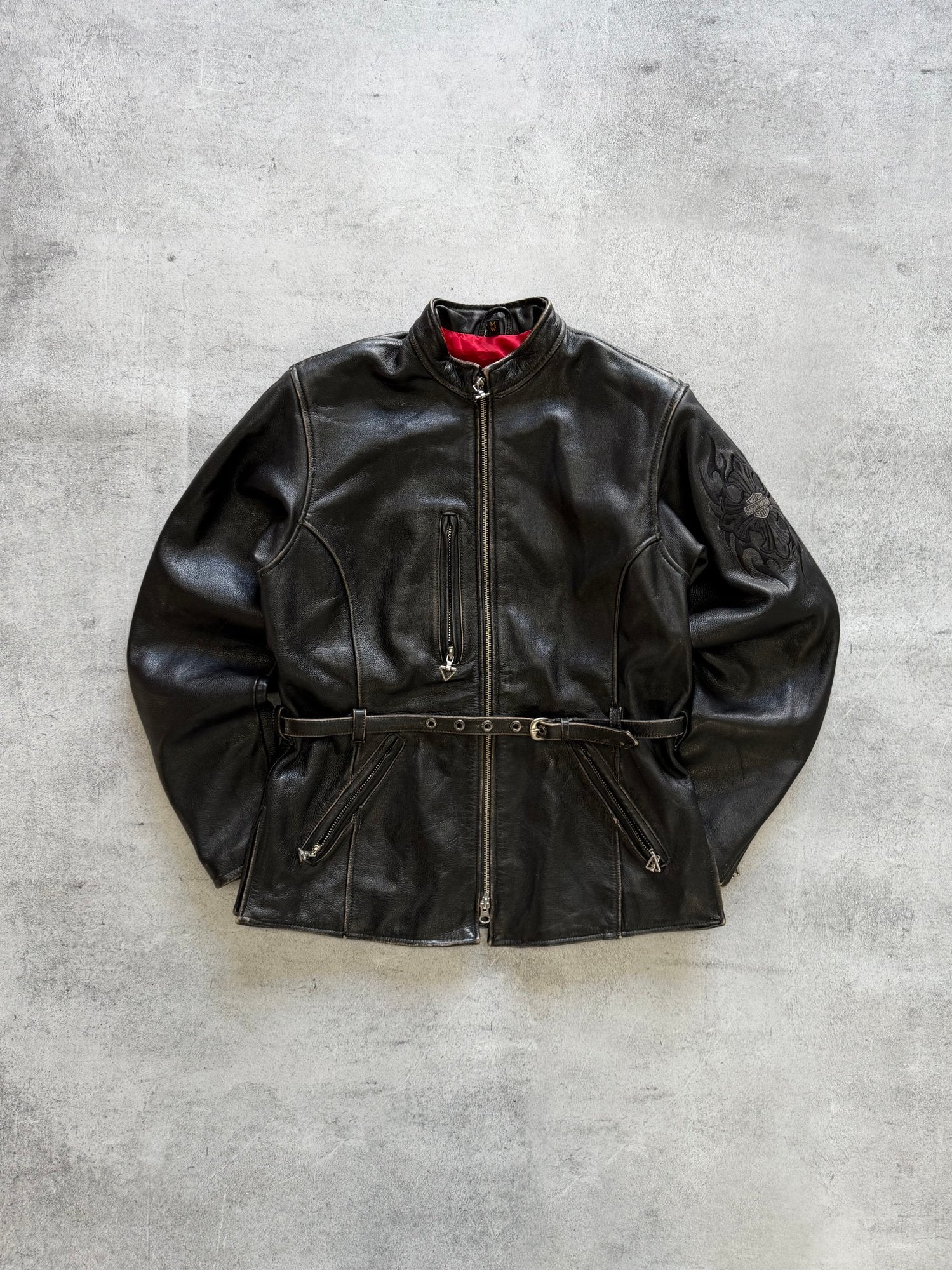 Women's Harley Davidson Leather Jacket - M