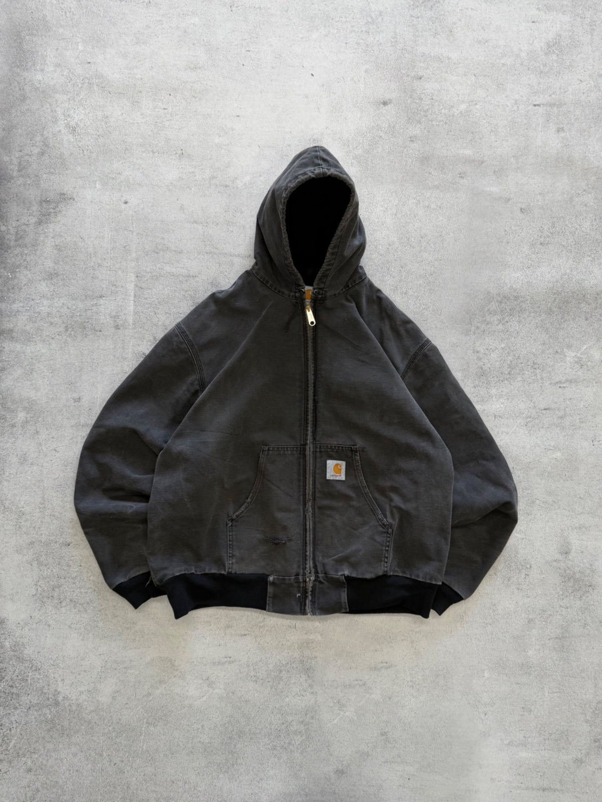 Carhartt Distressed Hooded Jacket - L