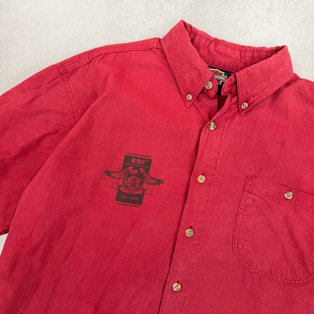 Harley Davidson Button-Up Shirt - L