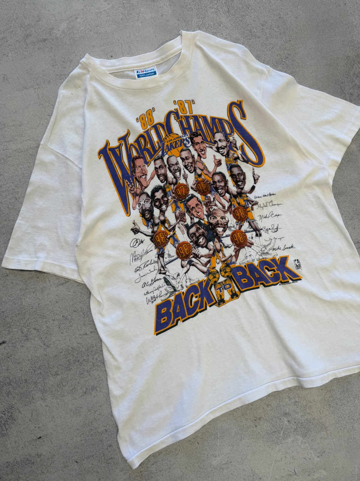 Hanes Lakers World Champs T-Shirt - L