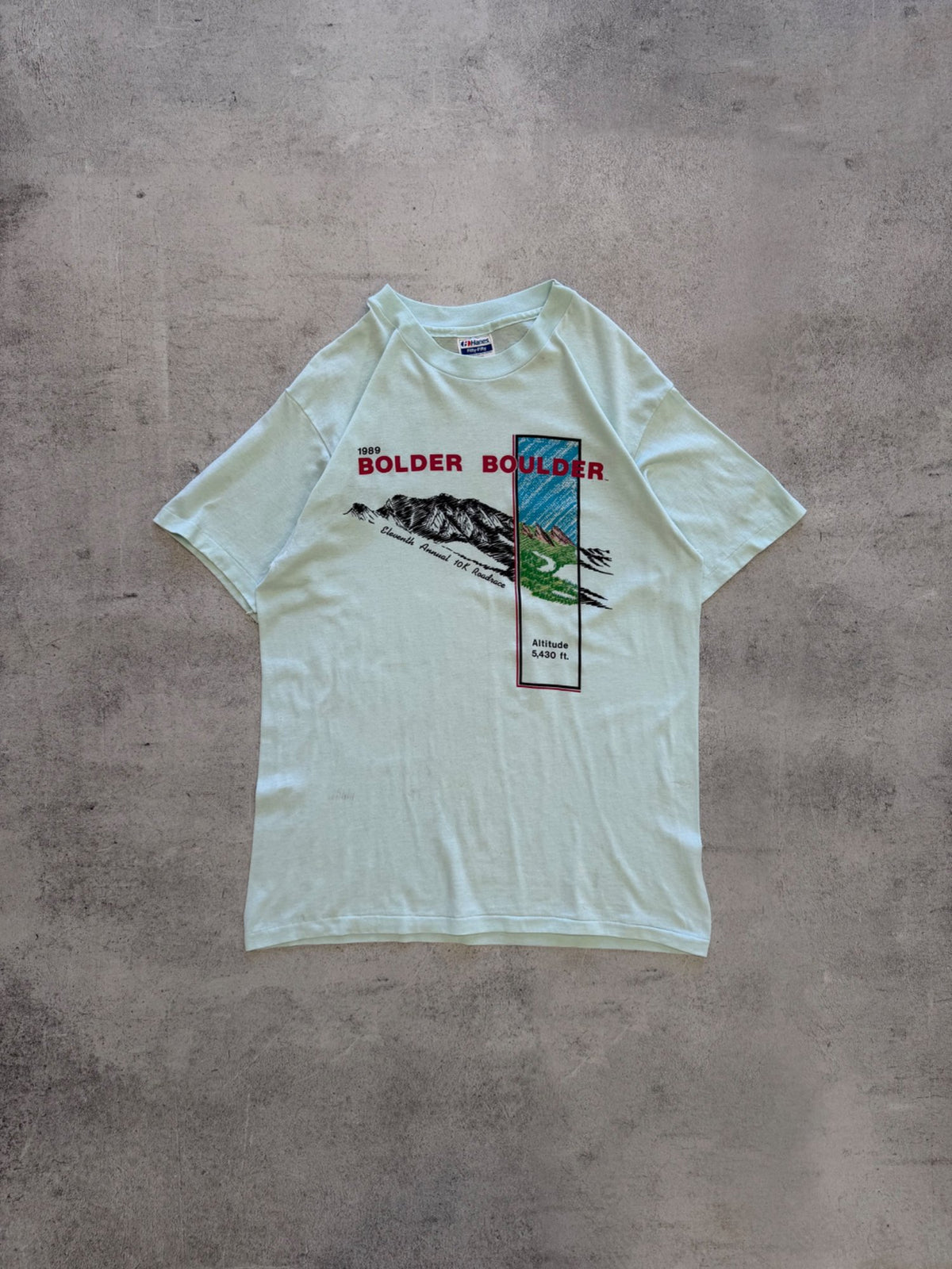 Vintage Hanes 1989 Bolder Boulder T-Shirt - L