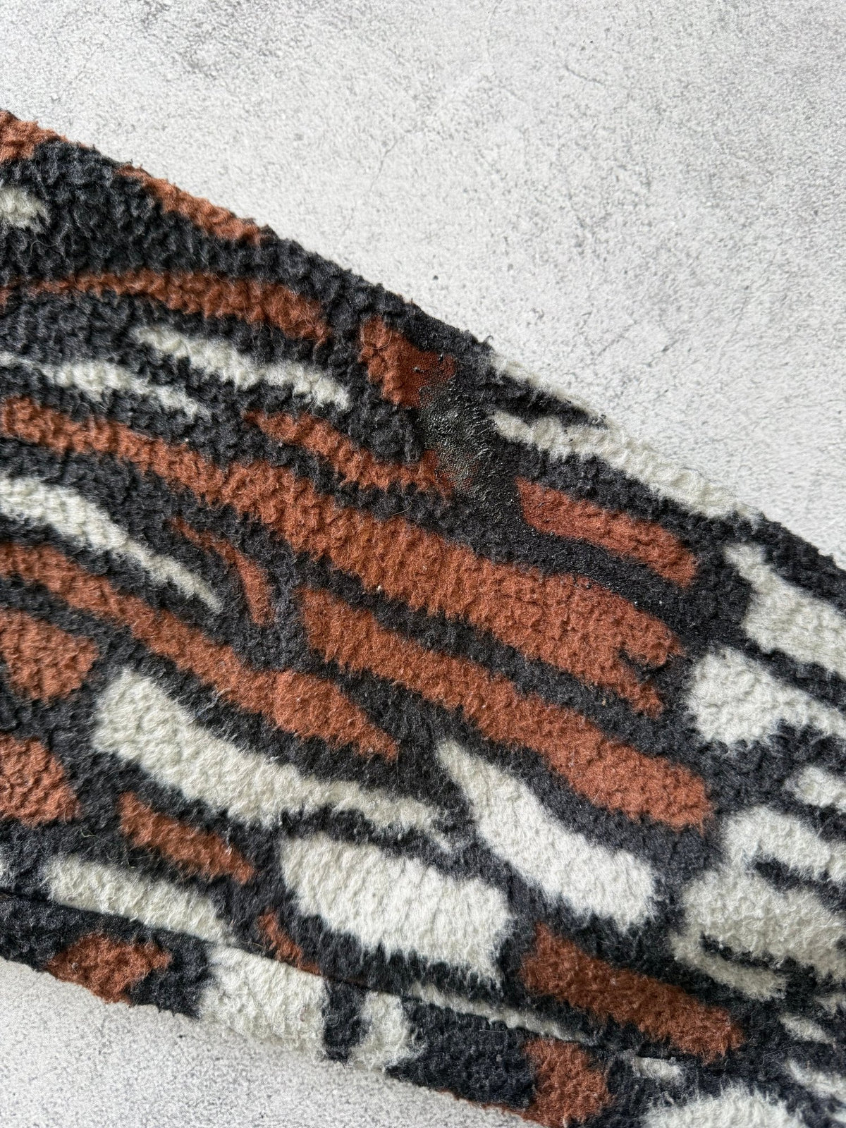 Vintage Stussy Patterned Fleece Jacket - S