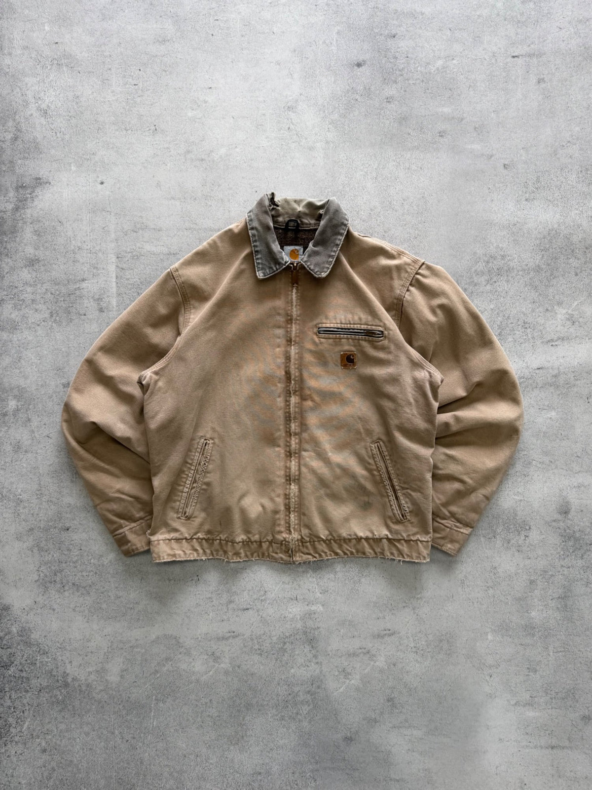 Vintage Beige Carhartt Detroit Jacket - L