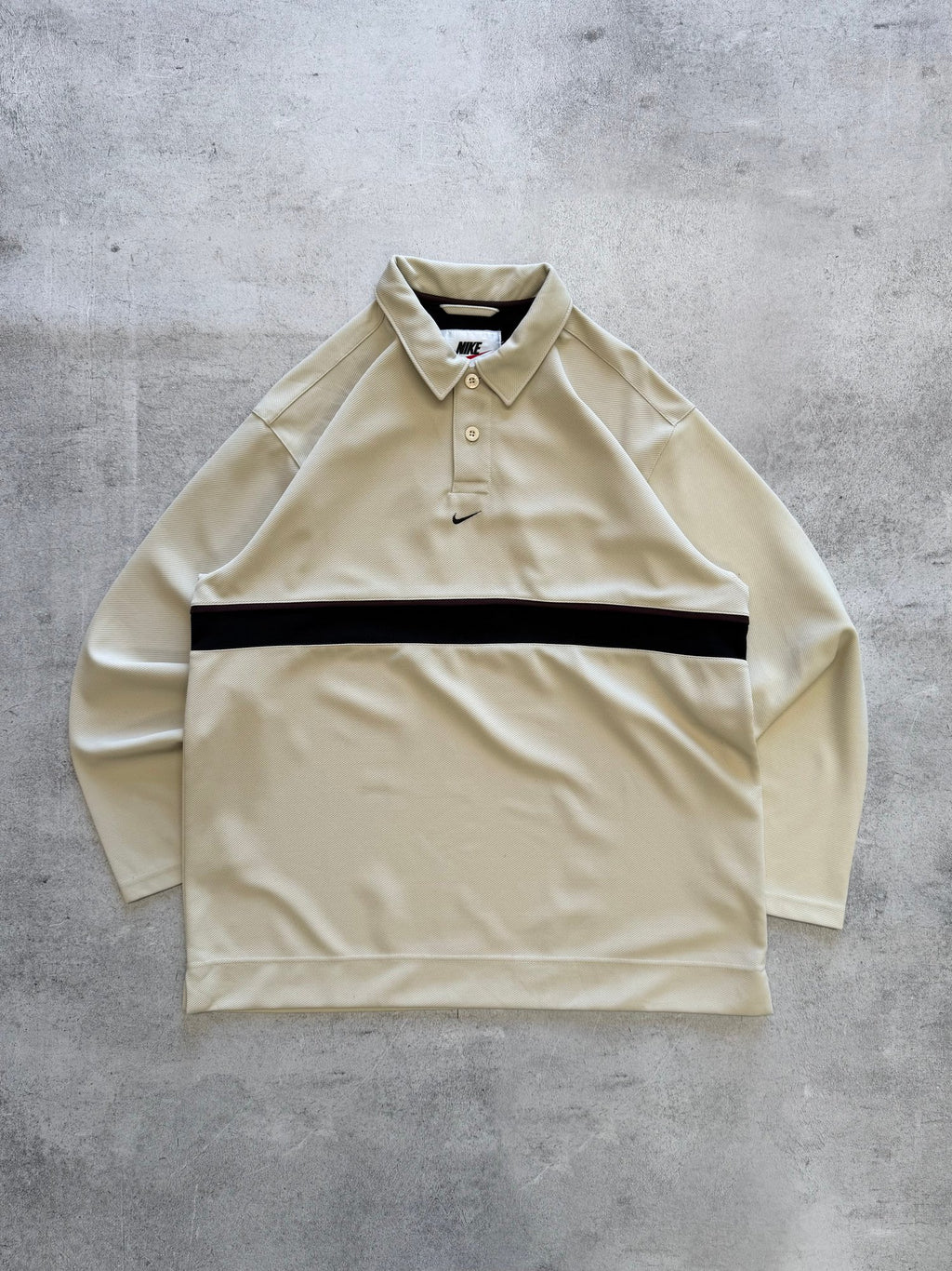 Vintage Nike Long Sleeve Polo - L