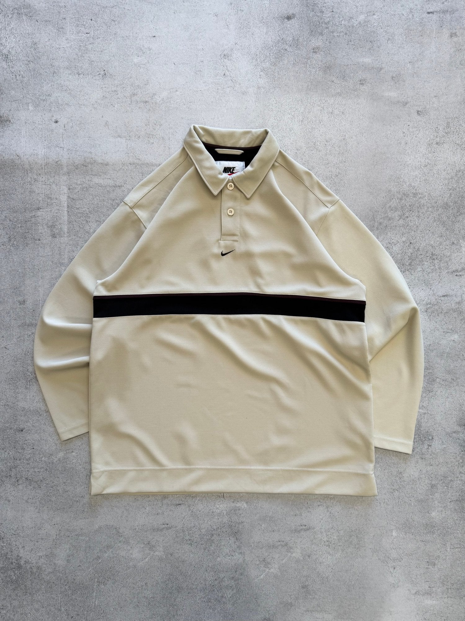 Vintage Nike Long Sleeve Polo - L