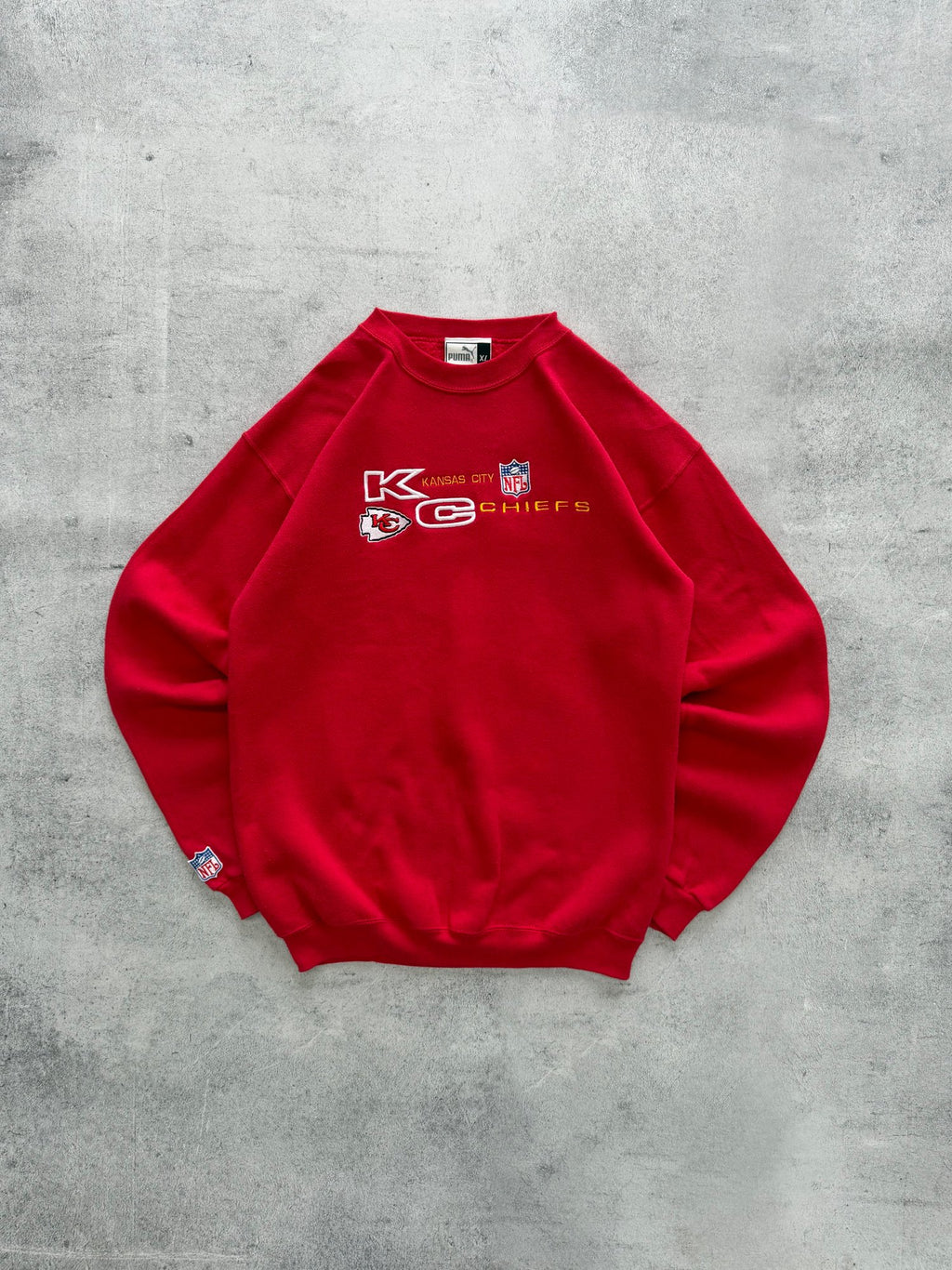 Vintage Puma Kansas City Chiefs NFL Sweatshirt - L