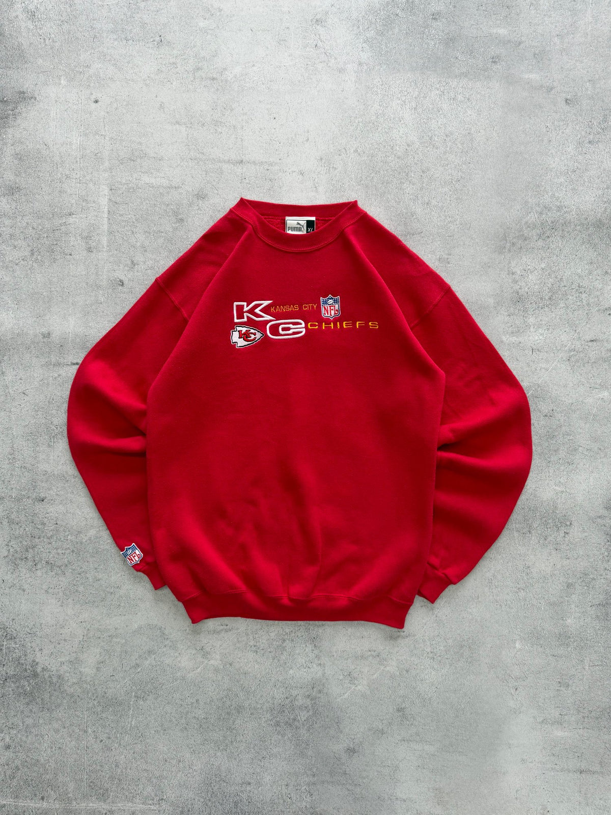 Vintage Puma Kansas City Chiefs NFL Sweatshirt - L