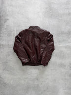 Women's Wilsons Burgundy Leather Jacket - S