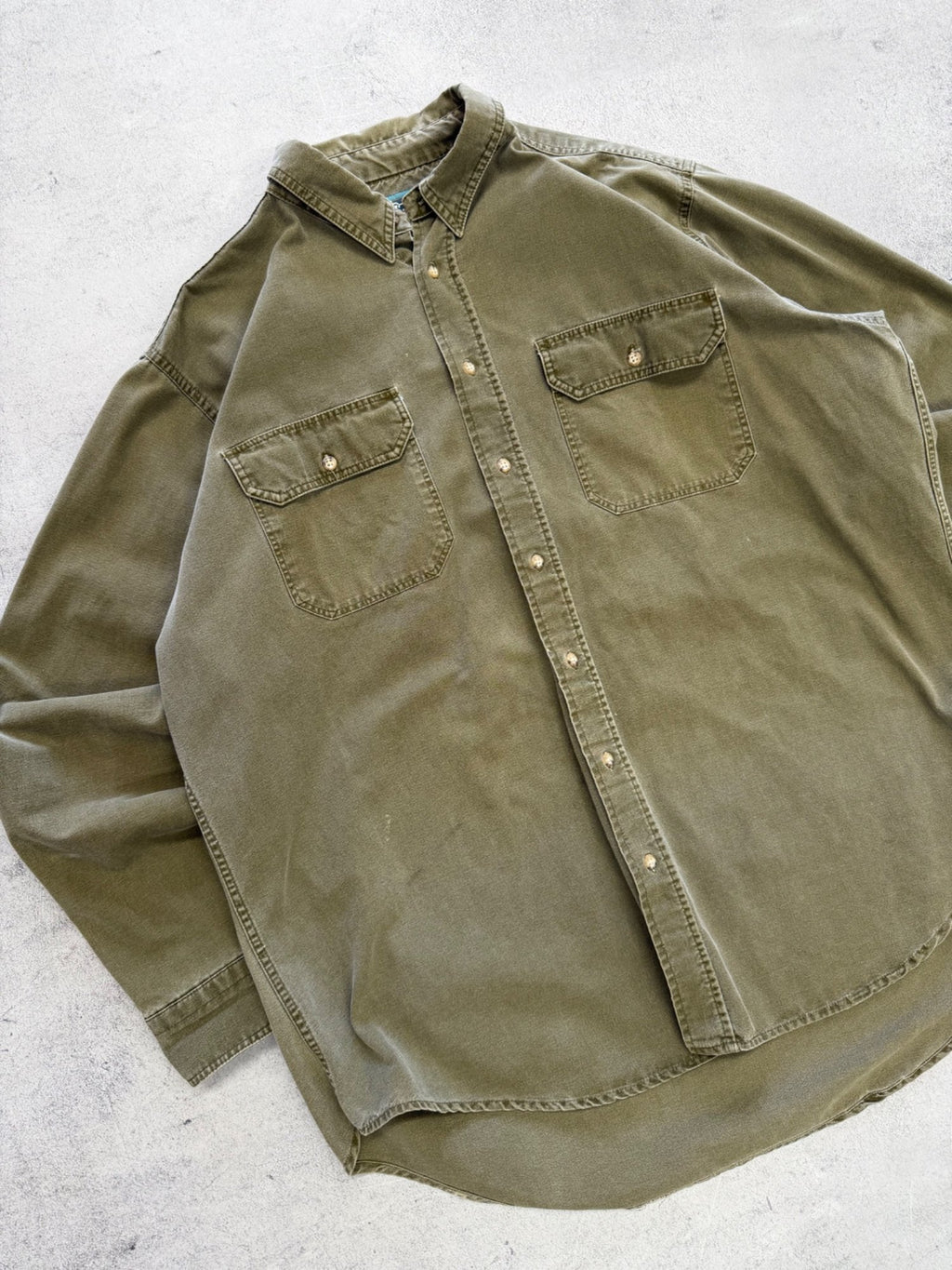 Woolrich XL Cotton Khaki Shirt - XL