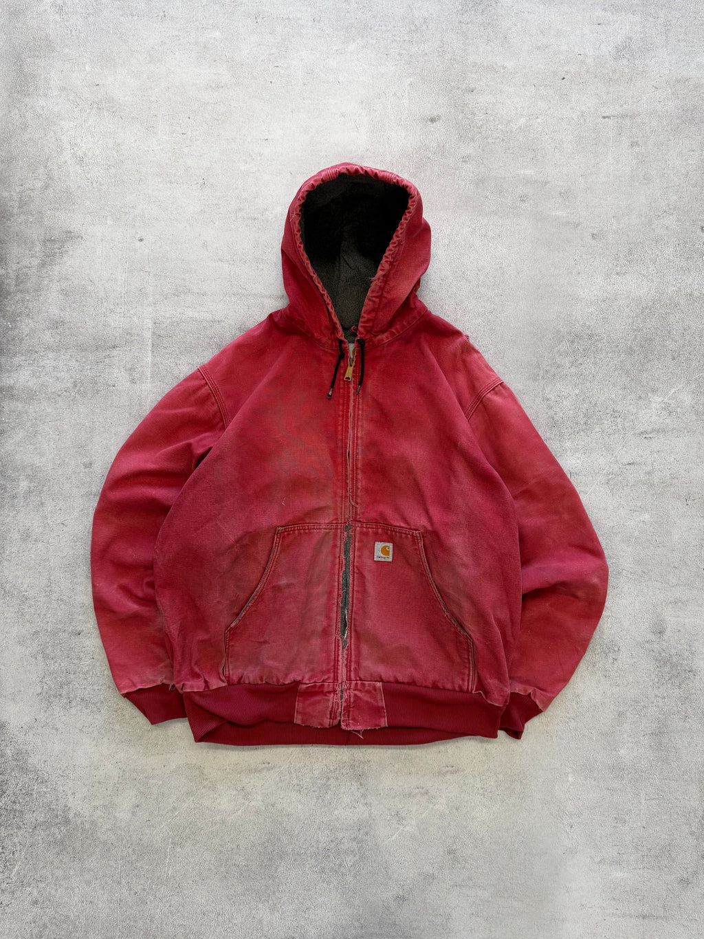 Vintage Carhartt Hooded Full-Zip Jacket - XL