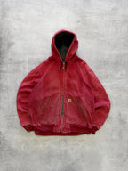 Vintage Carhartt Hooded Full-Zip Jacket - XL