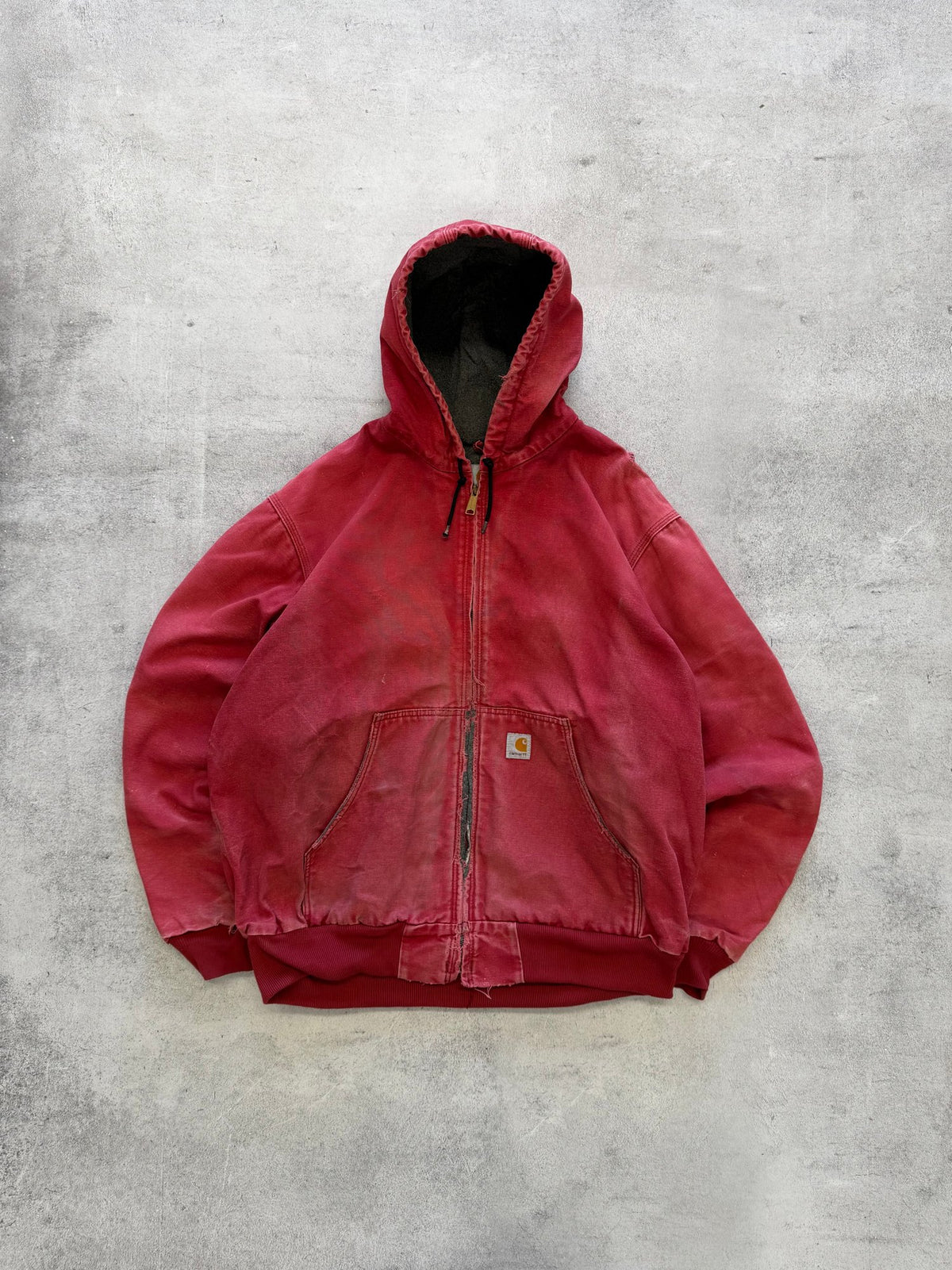Vintage Carhartt Hooded Full-Zip Jacket - XL