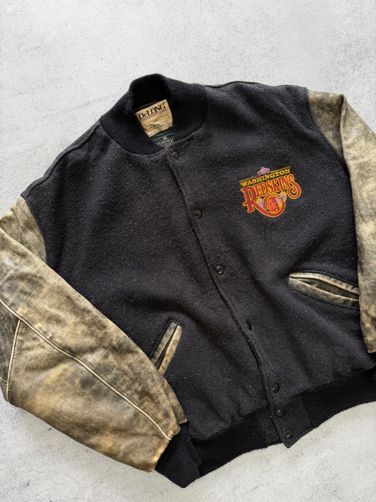 Vintage DeLONG Washington Redskins Varsity Jacket - L