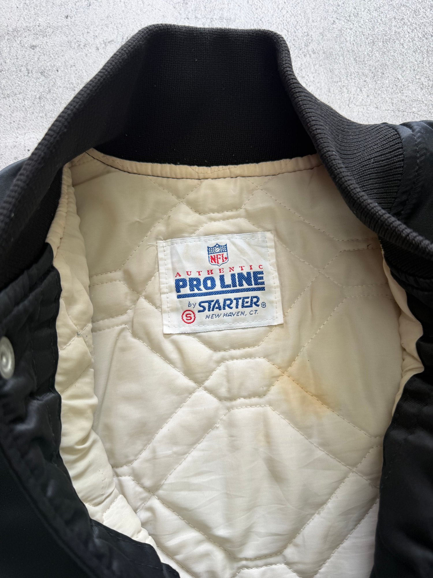 Vintage Starter Raiders NFL Pro Line Varsity Jacket - S