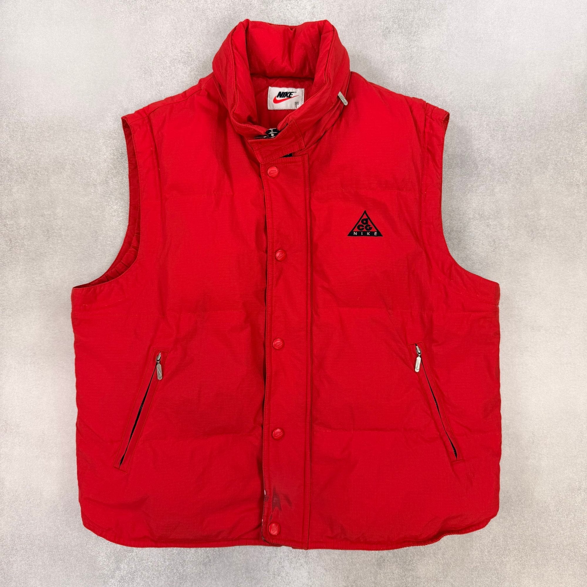 Nike ACG Red Puffer Vest - S