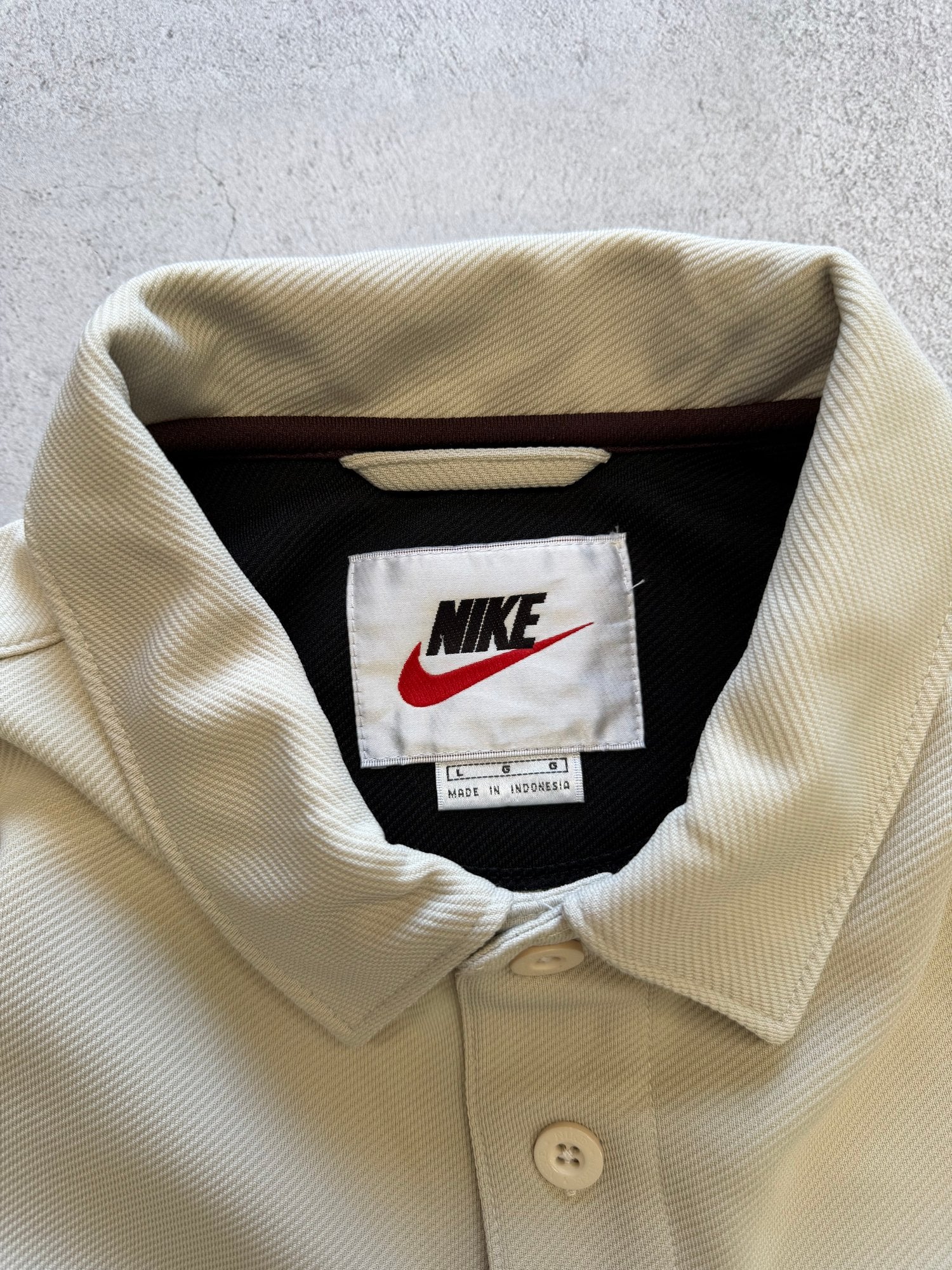 Vintage Nike Long Sleeve Polo - L