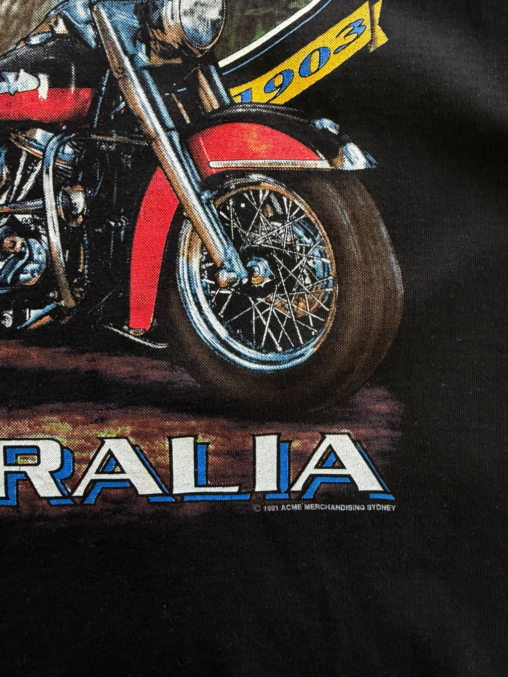 Harley Davidson 1991 Australia T-Shirt - L