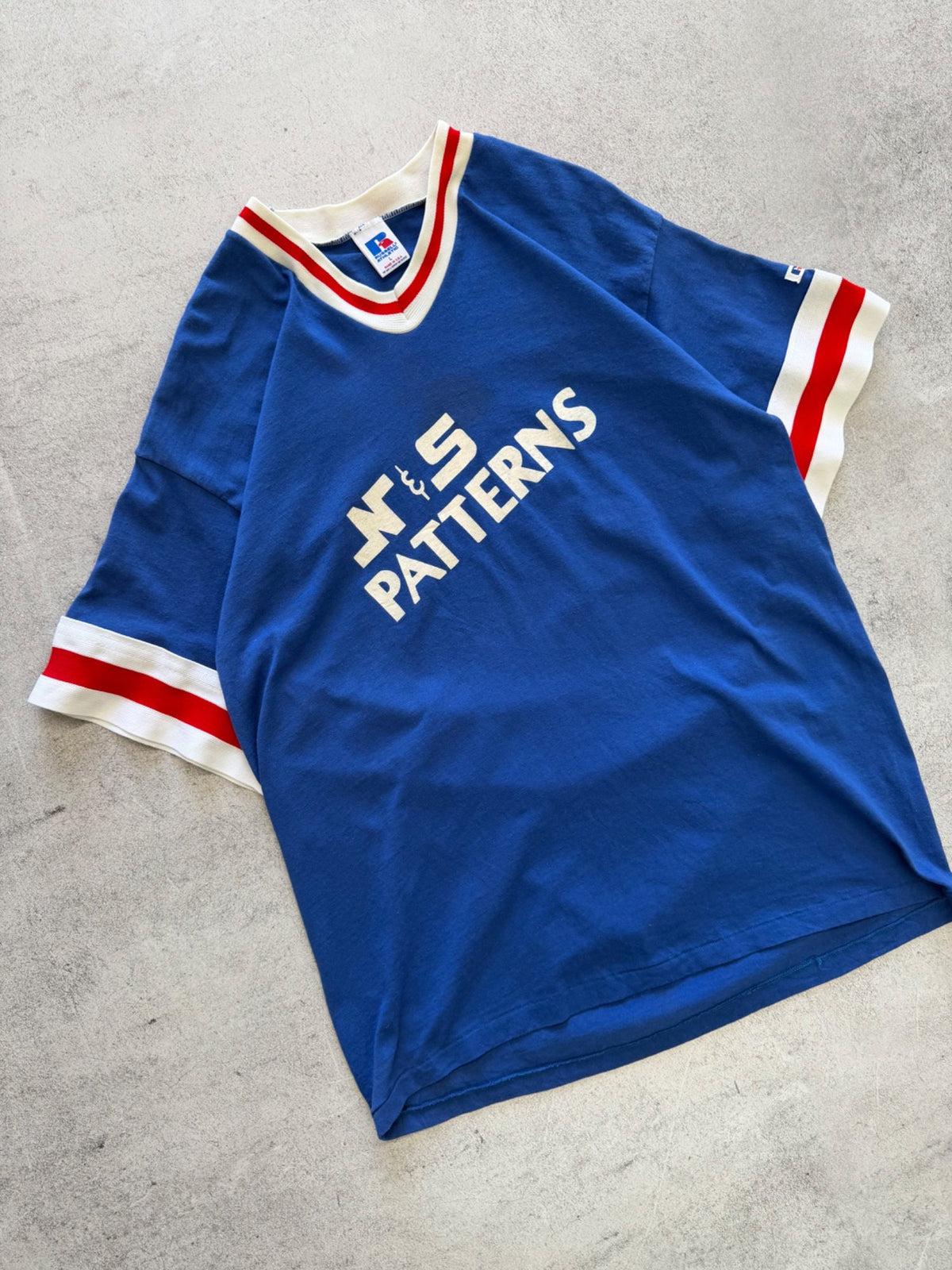 Vintage Russell Athletic N&S Patterns Jersey/T-Shirt - L
