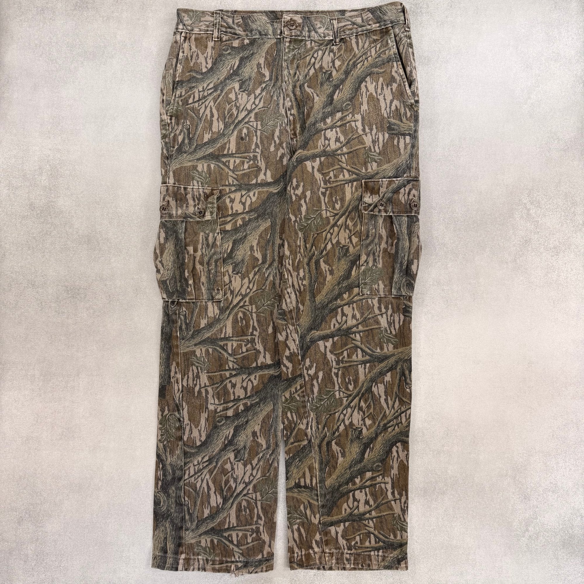 Real Tree Cargo Trousers - L