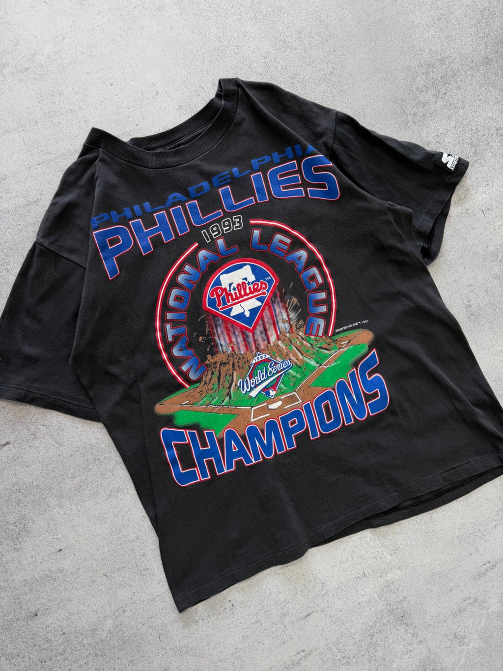 Vintage Starter Philadelphia Phillies 1993 Champions T-Shirt - L