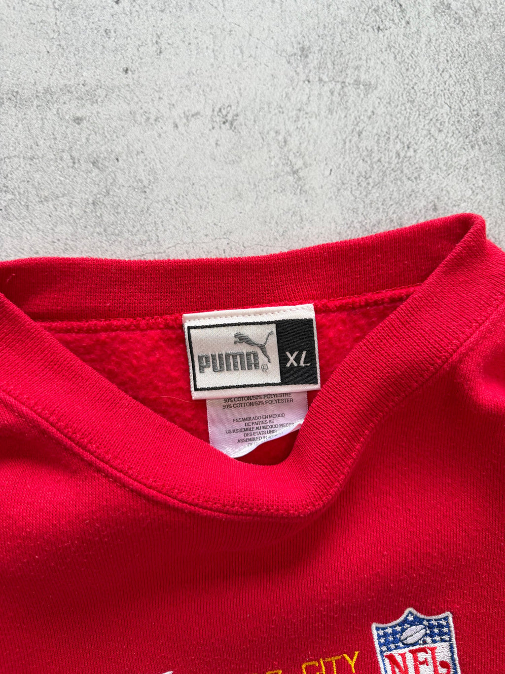 Vintage Puma Kansas City Chiefs NFL Sweatshirt - L