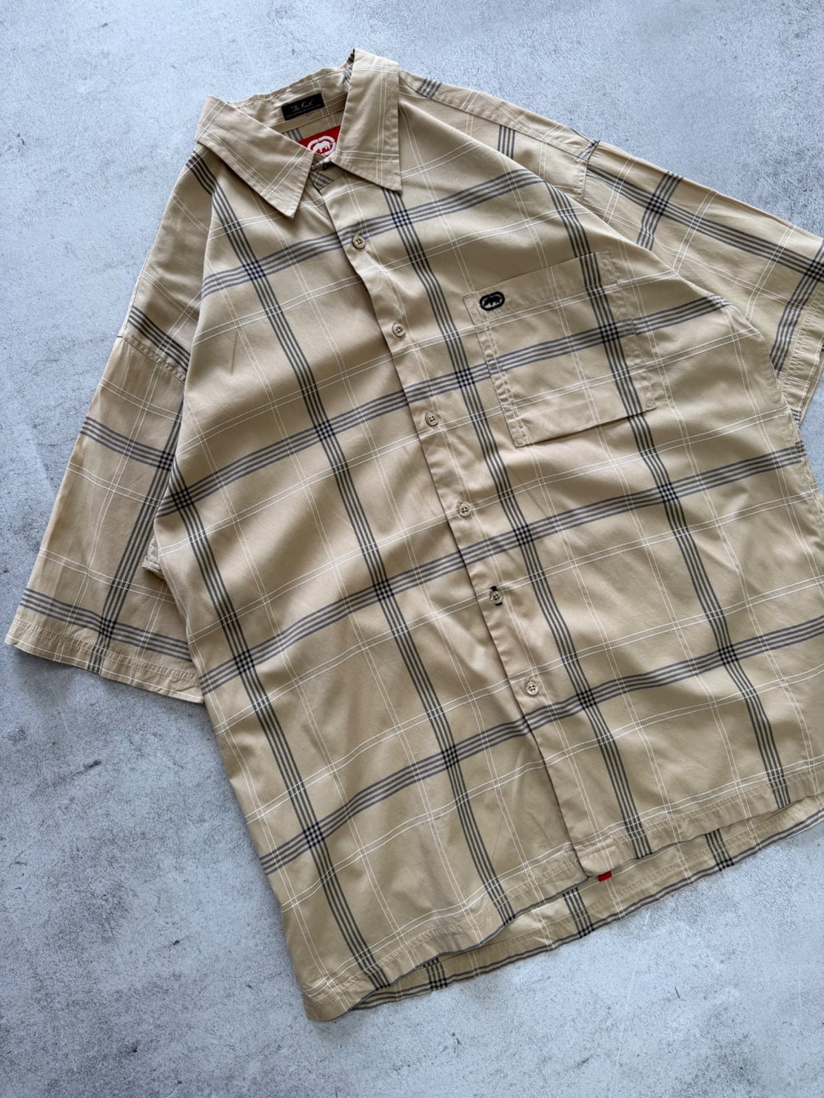 Ecko Unltd Plaid Short Sleeve Shirt - L