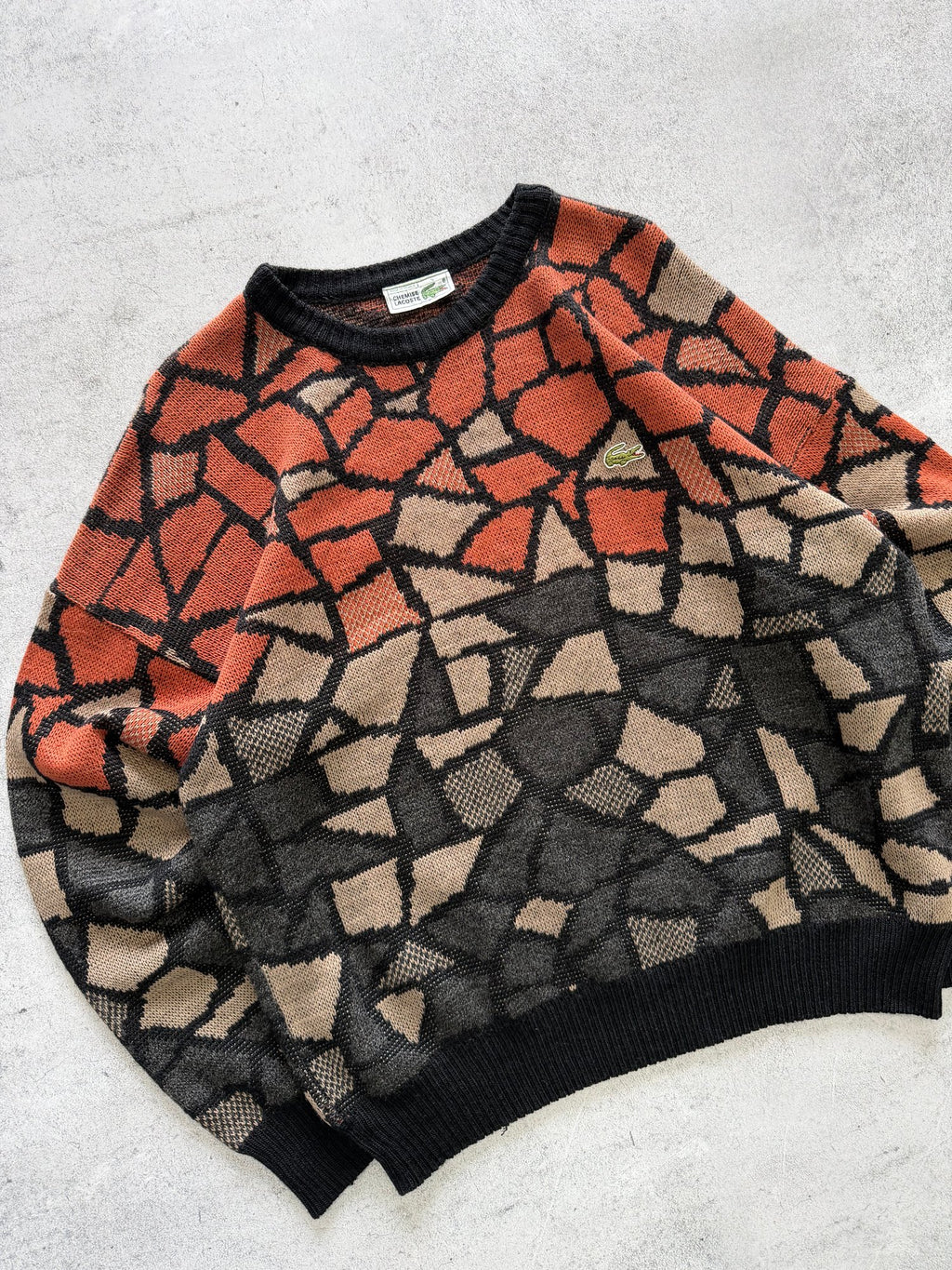 Lacoste Chemise Knit Sweater - L