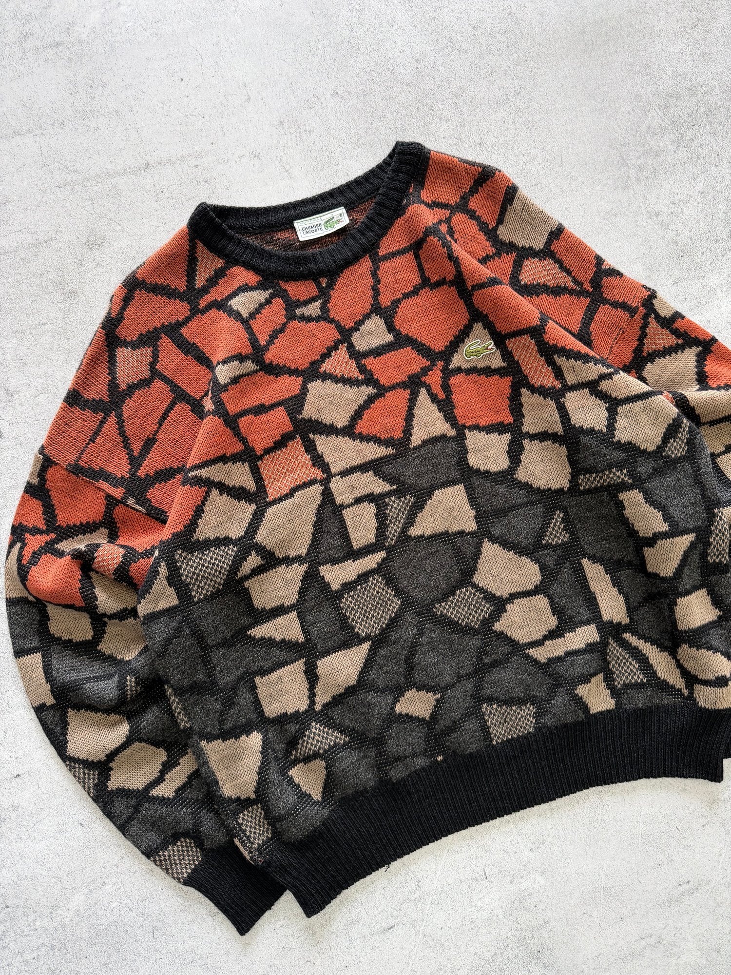 Lacoste Chemise Knit Sweater - L
