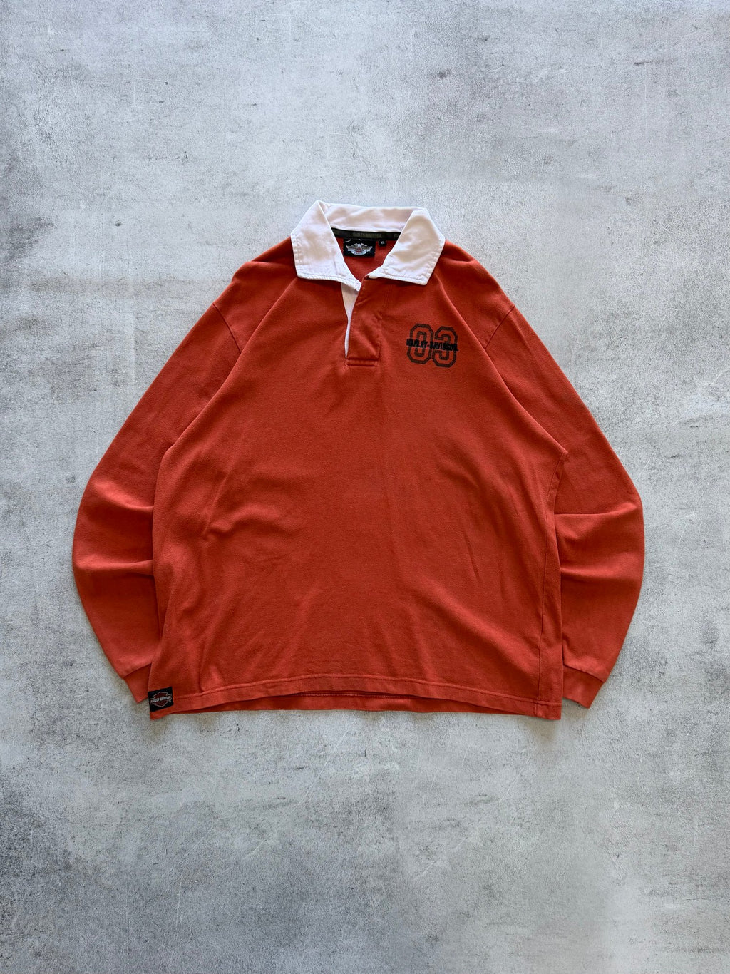 Vintage Harley Davidson Rugby Jumper - XL
