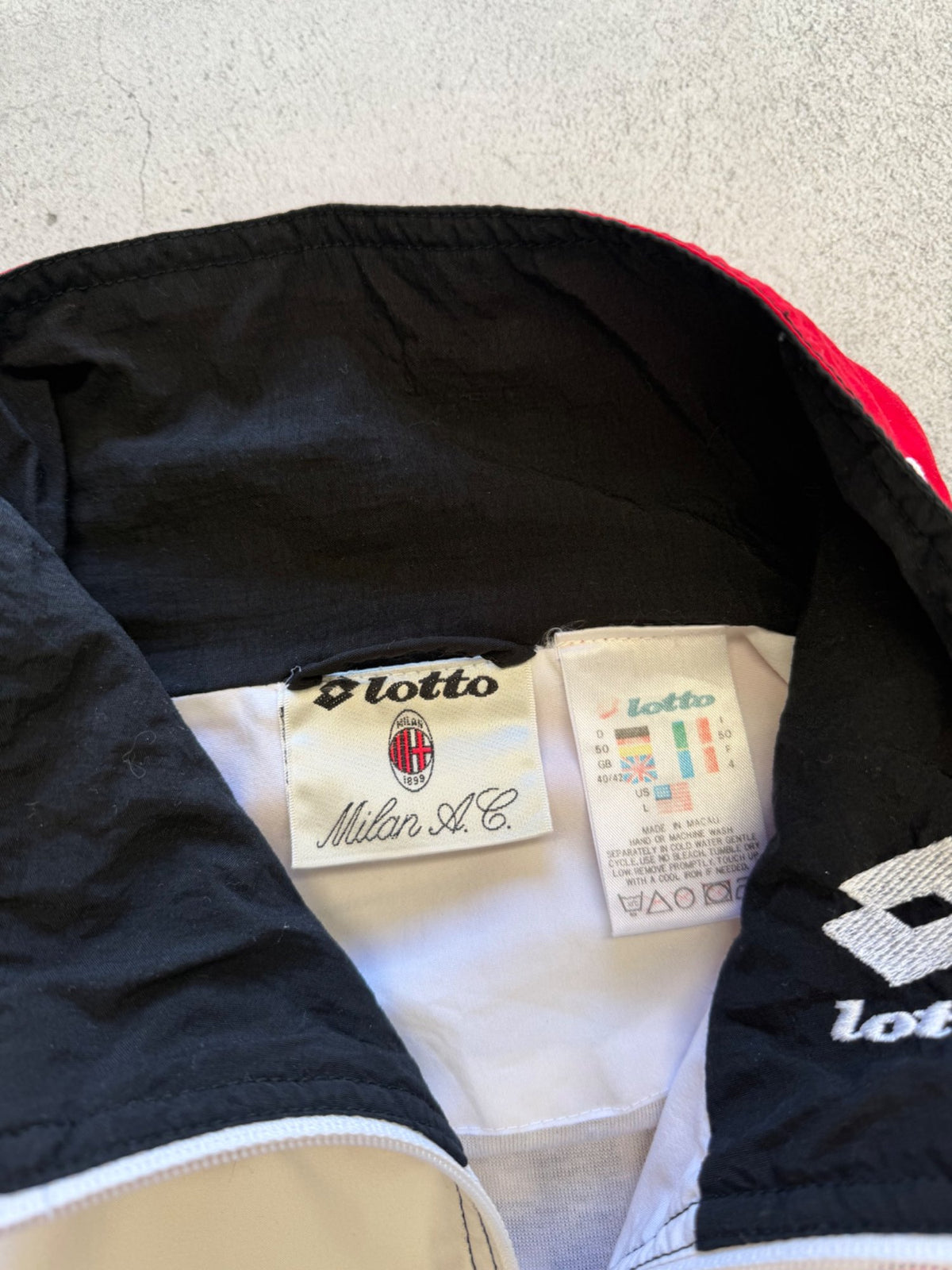 Vintage Lotto AC Milan Track Jacket - L