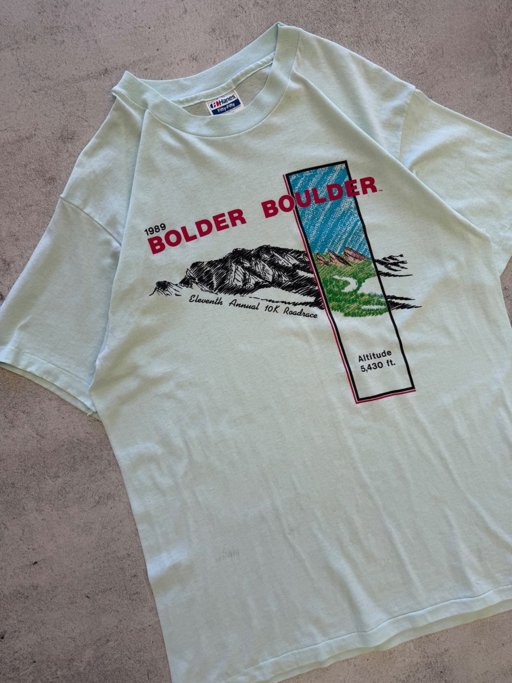 Vintage Hanes 1989 Bolder Boulder T-Shirt - L